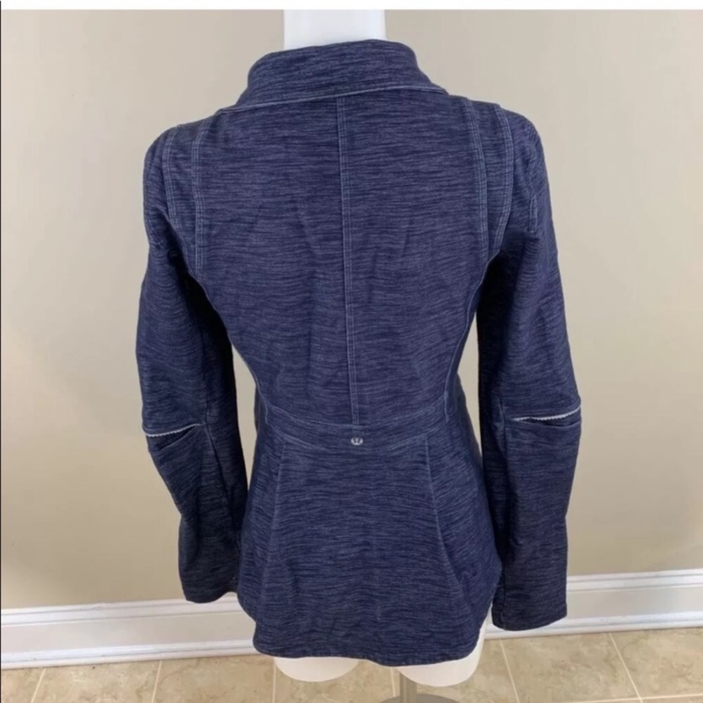Lululemon Womens Athletica Jacket Blue Heathered 6